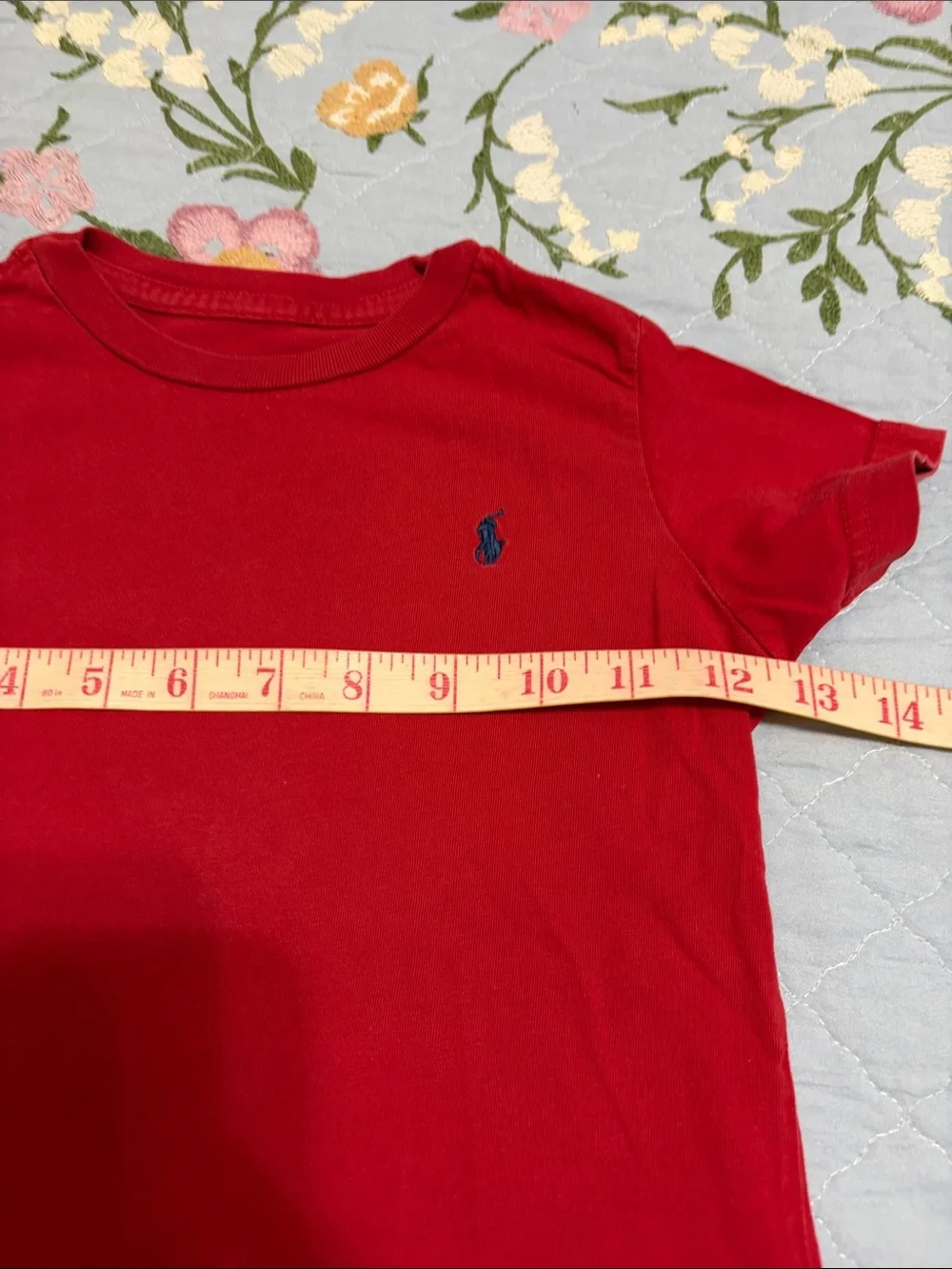 Polo Ralph Lauren Red Pullover PreOwned Shirt Sleeve TShirt Shows wear Size 3T